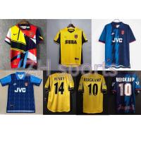 Arsenal retro jersey 94 95 96 99 00 2014 ahsenna jersey retro jersey football jersey sportswear BERGKAMP 10 HENRY 14 เสื้อบอล เสื้อบอลวินเทจ ชุดฟุตบอลผู้ชาย เสื้อบอลผู้ชาย เสื้อบอลไทยลีก