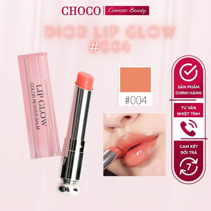 Son dưỡng Dior Addict Lip Glow dưỡng mềm và tăng sắc môi 004  cam tự  nhiên Limited