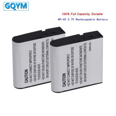 2PCS GQYM NP-40 CNP40 3.7V 1500MAh ดิจิตอลชาร์จสำหรับ Casio Z55/Z57/EX-Z30/EX-P505/Z40/Z50/Z750/P600/P700