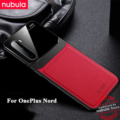 NUBULA สำหรับ OnePlus Nord (6.44) นิ้วปลอก Hard Grained หนังกลับกระจกเพลกซี Hp OnePlus Nord OnePlus 8 NORD 5G OnePlus Z โทรศัพท์มือถือเคสป้องกันการกระแทกสำหรับ OnePlus Nord