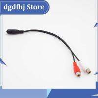 Dgdfhj Shop Universal 3.5Mm Stereo Audio Female Connector Jack To 2 Rca Female Socket To Headphone 3.5 Y Adapter Cable