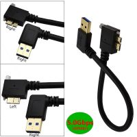 USB 3.0 Type A 90 Degree Left Right Angled to Micro B Male Cable Right left angle for HDD External Hard Drive Disk