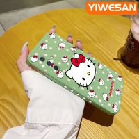 YIWESAN เคสสำหรับ Vivo X30 Pro เคสลายการ์ตูน Hello Kitty แบบบางสวยงามบางดีไซน์ใหม่เคสโทรศัพท์ป้องกันขอบสี่เหลี่ยมเคสนิ่มเคสปลอกซิลิโคนกันกระแทก