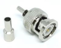 CON-BNCM-100 : หัวต่อ BNC male plug crimp for LMR100 LLC100 RG174 RG316