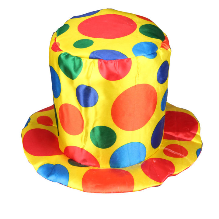 hotfunny-clown-หมวก-circus-parti-ตกแต่ง-circus-star-dressing-clown-หมวกเด็ก-happy-circus-theme-วันเกิดหมวก