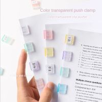 Staples Paperclip Mini Color Paper Clip Candy Transparent Metal Documents Bookmarks File Index Page Holder Clamp Office School