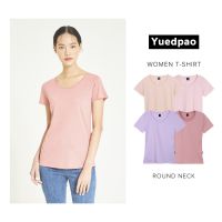 Yuedpao แท้100% ไม่ย้วย ไม่หด ไม่ต้องรีด ผ้านุ่มใส่สบายมาก เสื้อยืดเปล่า เสื้อยืดสีพื้น เสื้อยืดคอกลมผู้หญิง_set pastel