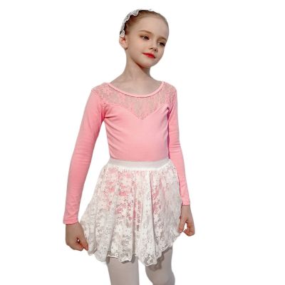 Girls Ballet Leotard Dancewear Kids Professional Gymnastics Leotard Lyrical Dance Costumes Long Sleeve Ballet Bodysuit
