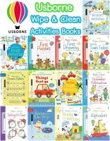 Usborne Wipe &amp; Clean Activity Box Set" รวบรวมหนังสือแบบฝึกหัดที่สามารถเขียนแล้วลบได้