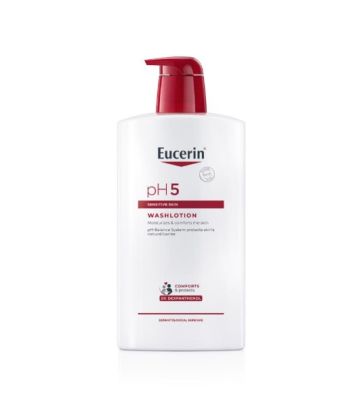 ยูเซอริน พีเอช5 สกิน โพรเทคชั่น วอชโลชั่น 1000 มล.  Eucerin Sensitive Skin pH5 Washlotion For Body and Face 1000 ml