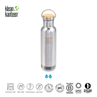 Klean Kanteen Insulated Bottles 20oz Reflect with Bamboo Cap