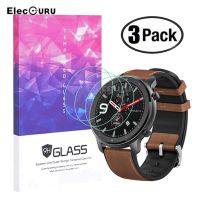 ♗۞◆ Screen Protector for Amazfit GTR 47mm Smartwatch 9H Tempered Glass 2.5D Scratch Proof Bubble Free Screen Protective Film3 Packs