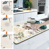 【CW】 Cup Placemats Faucet Super Absorbent Dish Drying Bar Tableware Coaster Proof Non