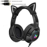 K9 Headphone Gaming แบบมีสาย3.5มิลลิเมตรเสียงรอบทิศทางชุดหูฟังครอบหูพร้อมพีซีแล็ปท็อปที่เสียบได้ PS5สวิตช์ R