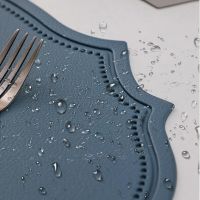 【CW】 Tableware Leather Placemat Table Europe Ins Non slip