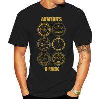 Aviators Six Pack T-Shirt Aeroplane Aircraft Plane Pilot Gift Mens Top Green !