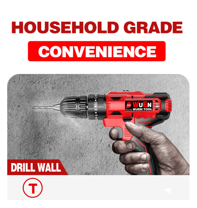 จัดส่ง-2-วัน-สว่านไร้สาย-12v-25n-m-บ้าน-แผ่นไม้เจาะ-ไขควงไฟฟ้า-ปรับความเร็วได้ทั้งบวกและย้อนกลับ-ชาร์จไฟได้หลายฟังก์ชั่น