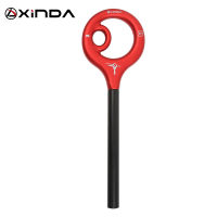 Xinda Rock Climbing Carabine 9รูปร่าง Rigging Descender อลูมิเนียมรูป Belay อุปกรณ์ Abseiling Hoverable Downhill อุปกรณ์