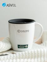 【Import】 Mug Japan ASVEL home with cover stainless steel insulation cup office couple handy coffee cup water cup