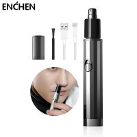 ZZOOI ENCHEN Electric Mini Nose Hair Trimmer for Men Women Portable Safety Removal Nose Trimmer Rechargeable Aluminum Alloy Body