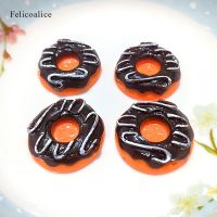 8pcs Donuts Flatback Resin Cabochon Kawaii Flatback Cabochons Kids Hair Bows Accessories DIY Embellishments Decor Clay  Dough