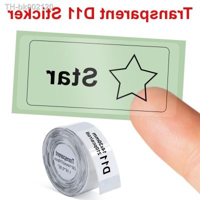 ✖✒ Niimbot D11 D110 Label Sticker Waterproof Adhesive Transparent White D11 Label Paper for Niimbot D11 D110 Label Printer DIY Tape