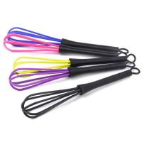 Whisk Egg Mixer Salon Dye Ballon Hair Stirrer Plastic Color Whisks Beater Balloon Kitchen Mini Hand Silicone Hairdresser Whip