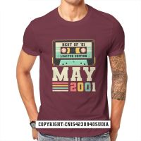 20th Birthday May Vintage 2001 20 Years Mens Sport T-shirt Black Red Anime New Tees 83831 Retro T Shirt Mens Tops T Shirt XS-6XL