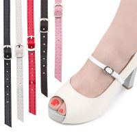 【LZ】✲☈  Cadarços ajustáveis de couro PU para mulheres cinto de sapatos tornozelo Tie Strap Band trancando saltos altos Lady Beauty Props sapatos acessórios