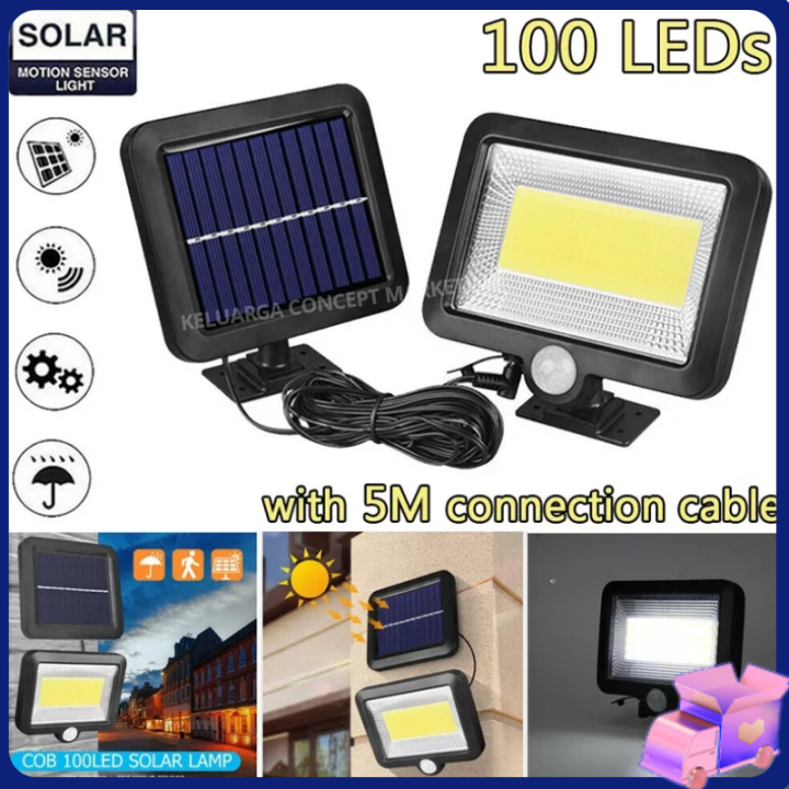 Keluarga COB 128LED Solar Light Outdoor Motion Sensor Wall Light