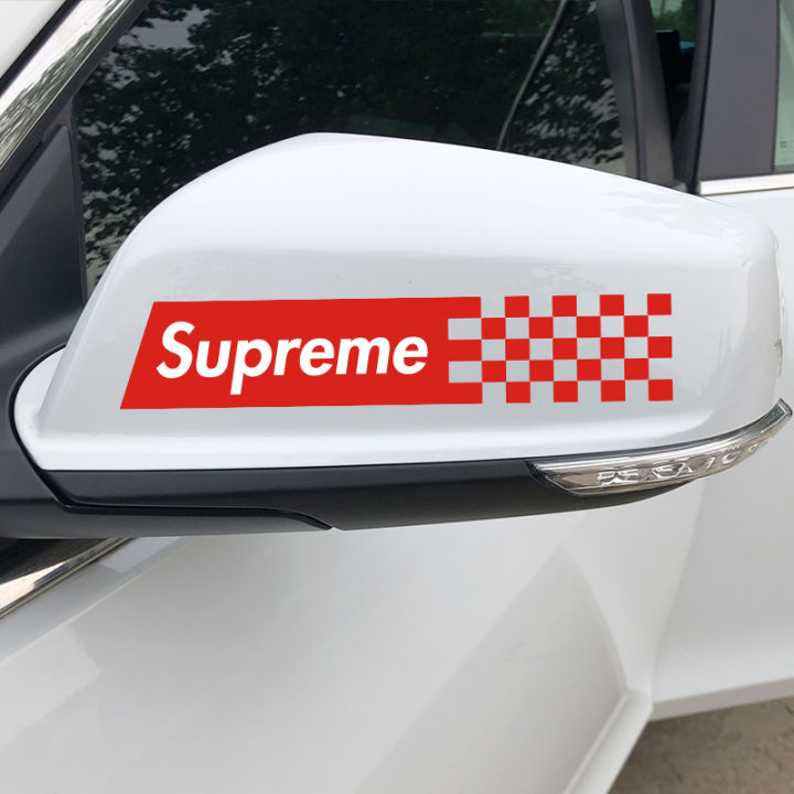 Supreme bumper outlet sticker