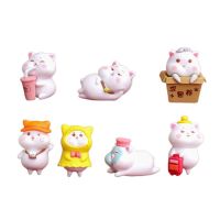 Fairy Garden Accessories 7pcs/set Cute Animal Figurine Crafts Decor for DIY Micro Landscape Doll House Kit Gift New Dropship