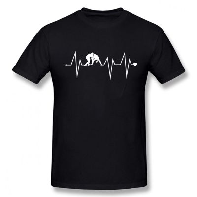 [COD]เสื้อยืดแขนสั้น คอกลม ผ้าฝ้าย พิมพ์ลายมวยปล้ํา Heartrbeat แฟชั่นสําหรับผู้ชาย และผู้หญิงS-5XL  LJH1