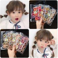 【Ready Stock】 ✔✎ C18 100 Pcs Baby Hair Rope Set Cute Girl Hairband Rubber Band Set 新款儿童皮筋