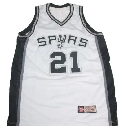 Spurs 21 Duncan Basketball Jersey Sando Adult (White) | Lazada PH