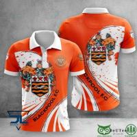 Custom Name Blackpool F.C EPL 3D POLO SHIRT