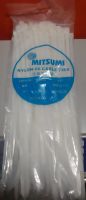 สายรัด เคเบิ้ลไทร์ 10" MITSUMI สีขาว  1 ห่อ (100 เส้น)