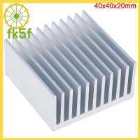 FK5F 2ชิ้น40X40X20มม. อลูมิเนียมสำหรับ IC Chip โปรเจคเตอร์เคสระบายความร้อนฮีทซิงค์พัดลมโน้ตบุ๊กหม้อน้ำ