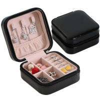 Jewelry Box Organizer PU Jewellery Ornaments Necklace Rings Velvet Case Storage Fashion Storage Boxes
