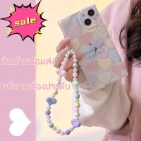 ?ส่งจากไทยใน24ชม.?y2k เคสไอโฟน 14 13 12 11 Pro Max เคส for เคสไอโฟน11 รูปหัวใจ พร้อมเครื่องประดับ การป้องกันการตก Case