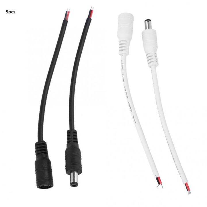 5 Pair 5.5x2.1mm Waterproof Male Female Connector Barrel DC Power Plug