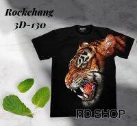 Rockchang เสื้อยืด 3D 4D งานจิวมิติใหม่ ปักหมุดด้วยเงิน ประดับลาย เรืองเเสงในที่มืด เเบรนด์เเท้ Rockchang by Rockshop T-shirts