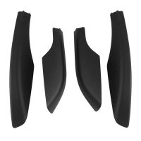 【LZ】✤✎  Preto ABS Car Telhado Cremalheira de bagagem tampa do trilho protetor Shell apto para Toyota Fortuner 4pcs