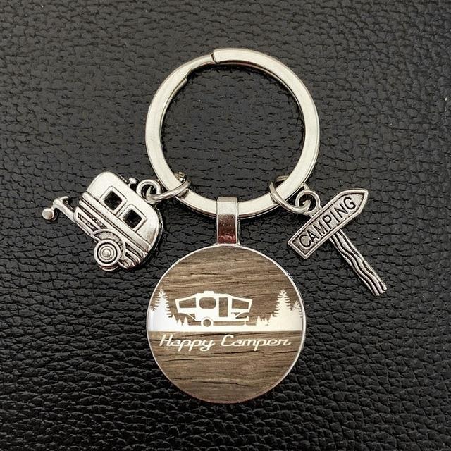 new-cute-camper-wagon-keychain-i-love-camping-keychain-trailer-road-sign-keychain-holiday-travel-souvenir-gift