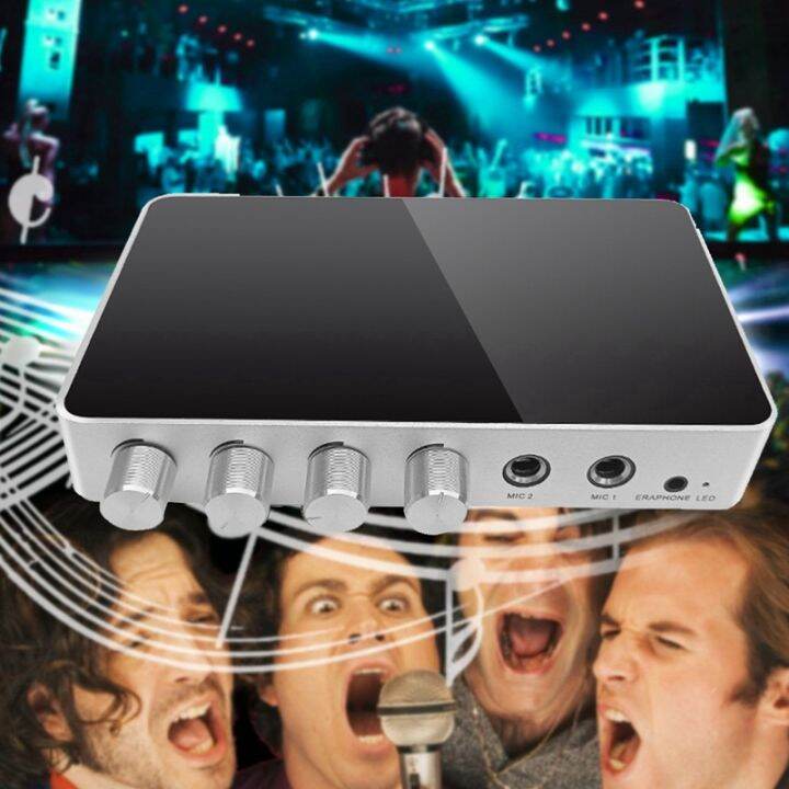 km200-4k-mini-hd-karaoke-sound-mixer-input-volume-adjustment-for-stage-ktv-room