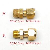 M16ต่อ M16x1.5mm M14,อะแดปเตอร์ที่ต่อสายยางฟิตติกน็อตทองเหลืองเครื่องเชื่อมพลาสมาไฟฉายเครื่องเชื่อมสำหรับน้ำก๊าซ M14x1.5mm