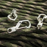 5pcs/lot Locking Carabiner Keychain Quick Release Clip Buckle Protable Quickdraws Hiking Climbing Gear Camping Accessories