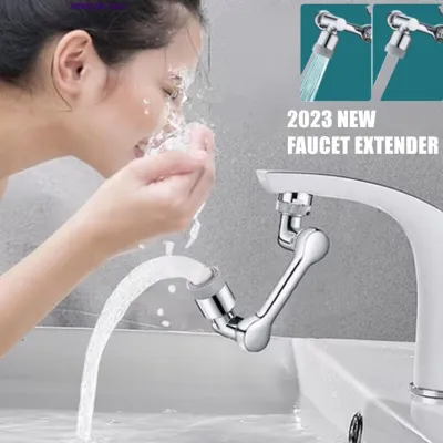 ✁﹍ New 1080° Universal Rotation Faucet Bubbler Sprayer Head for Washbasin Kitchen Robot Arm Dual Mode Faucet Extender Water Nozzle