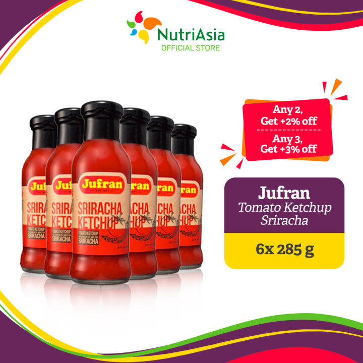 Jufran Tomato Ketchup Sriracha 285 g Bundle of 6 Lazada PH