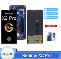 6.5 "ต้นฉบับ AMOLED สำหรับ Realme X2 Pro จอแสดงผล LCD RMX1931แอลซีดีหน้าจอสัมผัสแผงหน้าจอทัชสกรีนสำหรับ Realme X2Pro หน้าจอ LCD